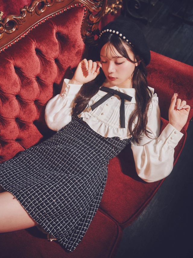 ラメツイードワンピース - Me roir(ミーロワール)のワンピース  