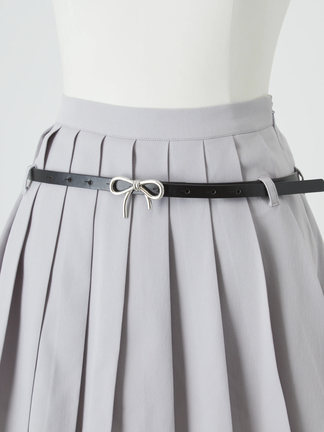 リボンベルトプリーツスカパン - Me roir(ミーロワール)のショート