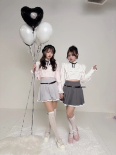 リボンベルトプリーツスカパン