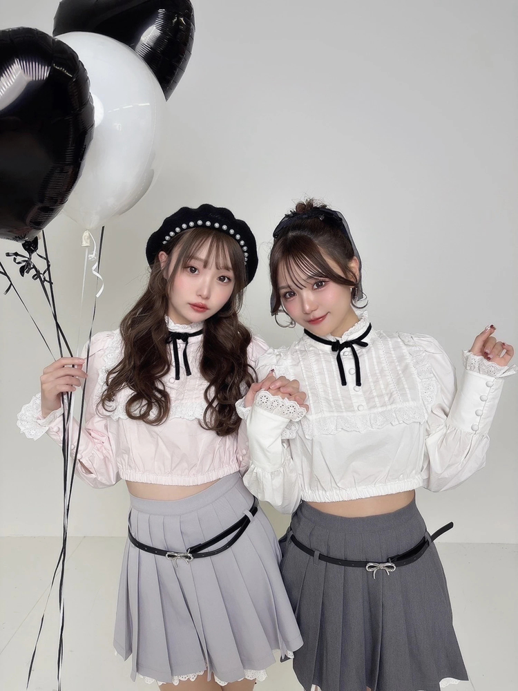 リボンベルトプリーツスカパン - Me roir(ミーロワール)のショート