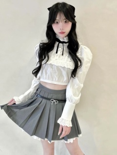 リボンベルトプリーツスカパン