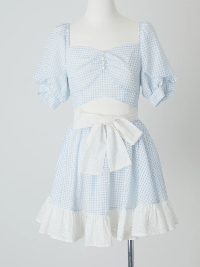 シアーチェックワンピース - Me roir(ミーロワール)のワンピース  