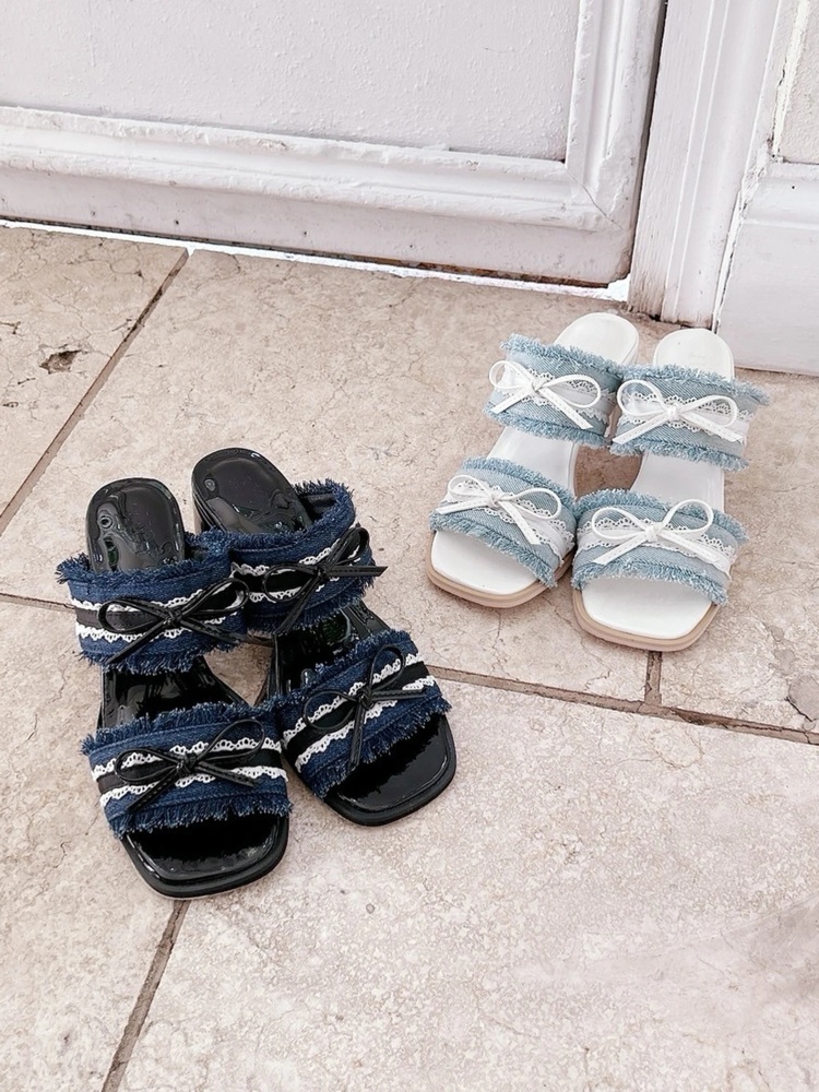 デニムミュール - Me roir(ミーロワール)のサンダル｜ファッション通販  