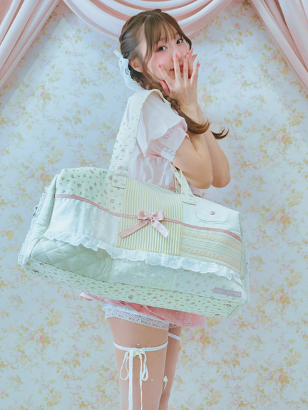 パッチワークボストンBag(アイボリー)