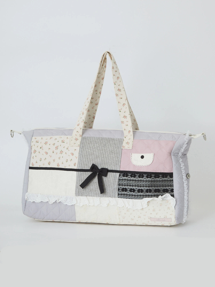 me roir ボストンバッグ パッチワークボストンBag - Me roir(ミーロワール)のボストンバッグ