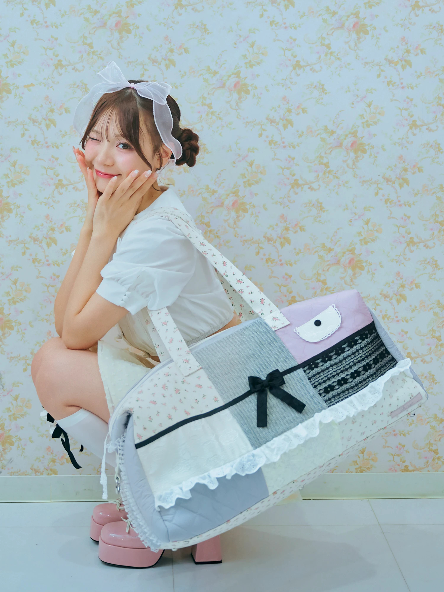 リバティパッチワークバックミニボストンバック