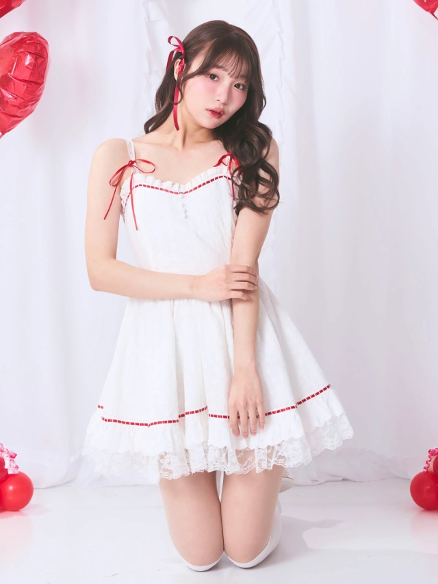 レースドーリーキャミワンピース - Me roir(ミーロワール)のワンピース  