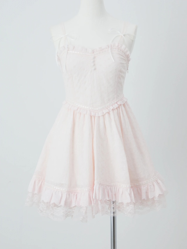 レースドーリーキャミワンピース - Me roir(ミーロワール)のワンピース  