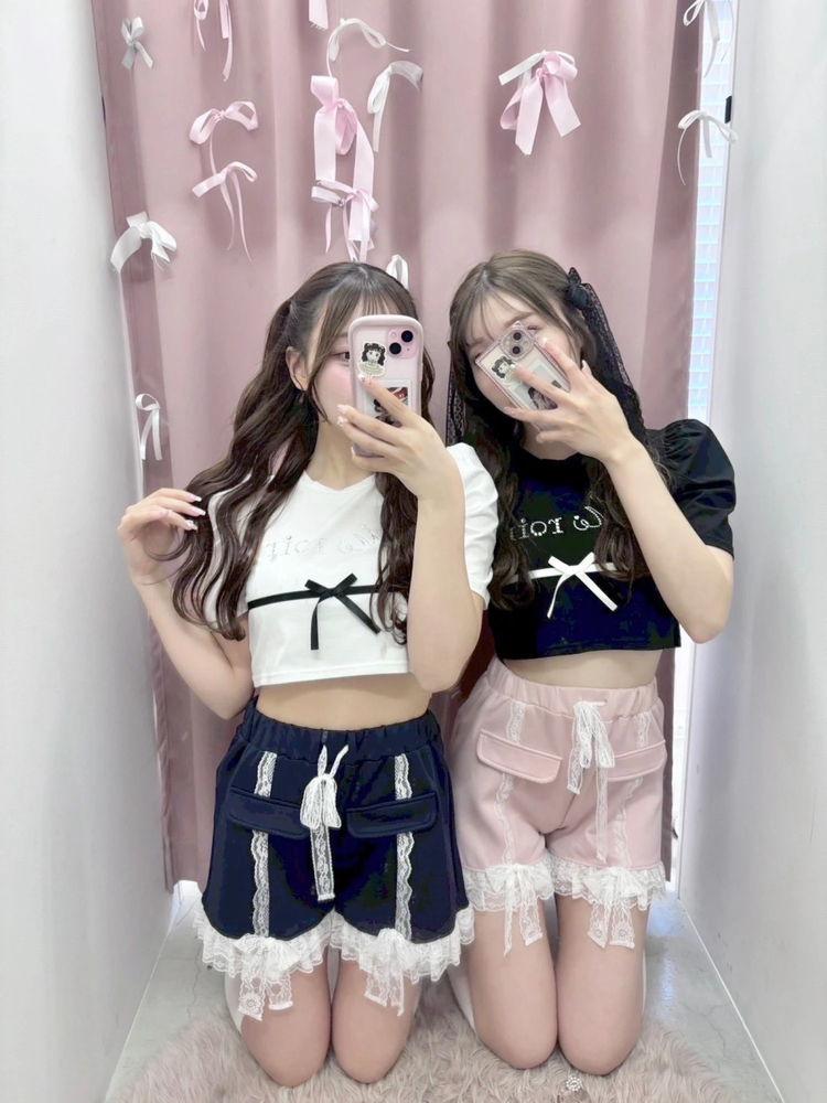 下着・アンダーウェア moose's eyelet ribbon cami Rubber Logo Swim Briefs with Laces | Moschino