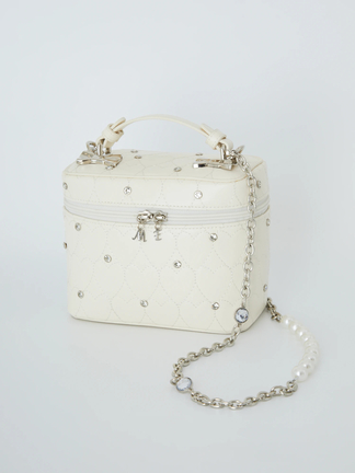meroir ハートバニティ ホワイト タグ付き ハートバニティBag - Me roir(ミーロワール)のショルダーバッグ