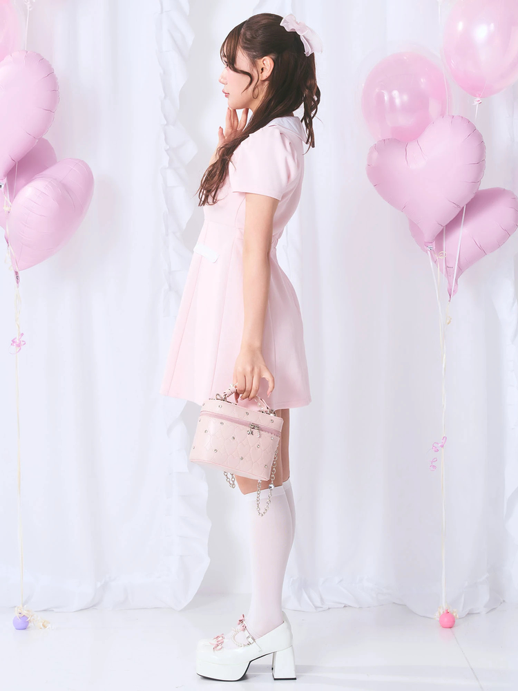 Me roir ハートバニティBAG【pink】 ハートバニティBag - Me roir(ミーロワール)のショルダーバッグ