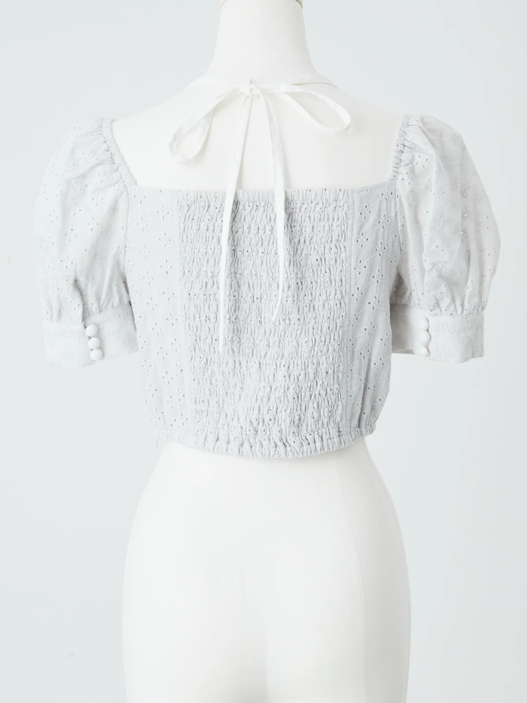 レースリボンTOPS - Me roir(ミーロワール)のTシャツ・カットソー