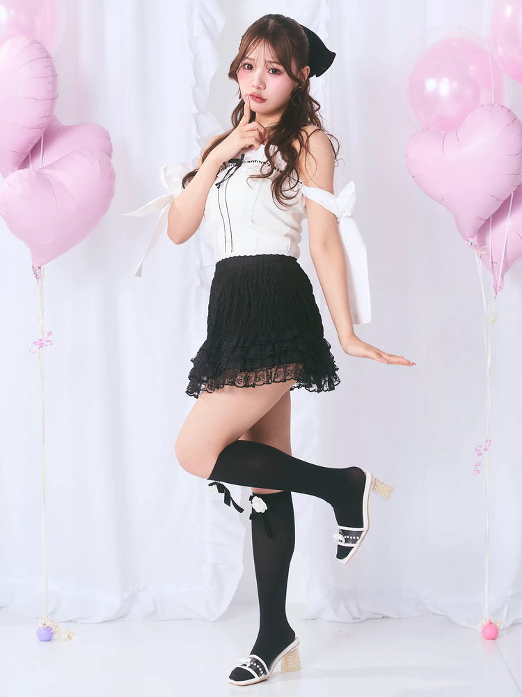 BELEAR MIMI ベリアミミ アメスリリボンニットセットアップ BELEAR MIMI アメスリリボンニットセットアップ ベリアミミ