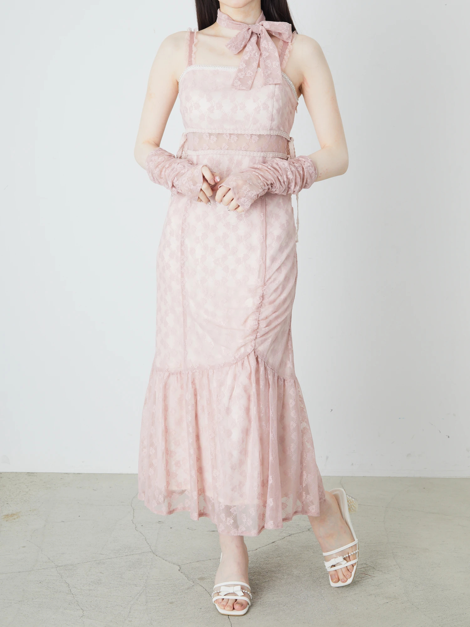 ミーロワール レース ペプラム ワンピース ブルー 03_011-750.jpg